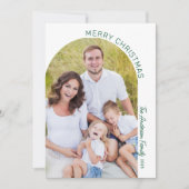 モダンエレガントArch Photo Christmas シーズンカード (正面)