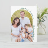 モダンエレガントArch Photo Christmas シーズンカード (スタンド正面)