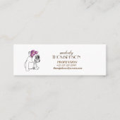 モダンエレガントArt Mini標準マットカード スキニー名刺 (正面)