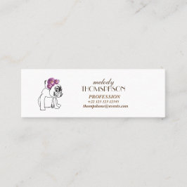 モダンエレガントArt Mini標準マットカード スキニー名刺