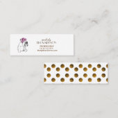 モダンエレガントArt Mini標準マットカード スキニー名刺 (正面/裏面)