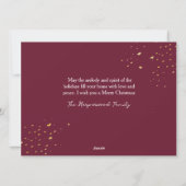 モダンエレガントBeres Christmas Family 2 Photo シーズンカード (裏面)