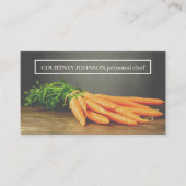 モダンエレガントCarrots Photo Personal Chef 名刺 (正面)