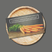 モダンエレガントCarrots Photo Personal Chef 名刺