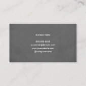 モダンエレガントCarrots Photo Personal Chef 名刺 (裏面)