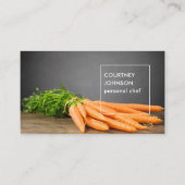 モダンエレガントCarrots Photo Personal Chef 名刺 (正面)