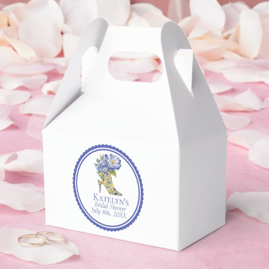 モダンエレガントChinoiserieフローラハイヒールイベント フェイバーボックス (ウェディング)