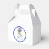 モダンエレガントChinoiserieフローラハイヒールイベント フェイバーボックス (裏面サイド)