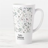 モダンエレガントChristmas Botanical Rustic Coffee M カフェラテマグ (右)