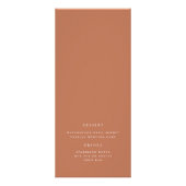 モダンエレガントClayのメ結婚ニュー ラックカード (裏面)