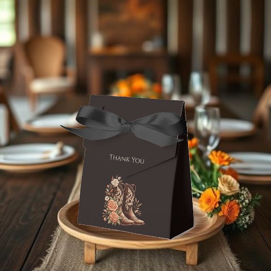 モダンエレガントCountry Western – 花 フェイバーボックス