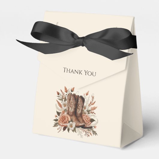 モダンエレガントCountry Western – 花 フェイバーボックス (正面サイド)