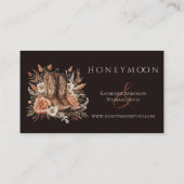 モダンエレガントCountry Western – 花 名刺 (裏面)