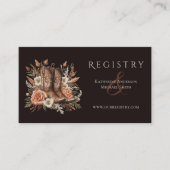 モダンエレガントCountry Western – 花 名刺 (正面)