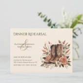 モダンエレガントCountry Western – 花 招待状 (スタンド正面)