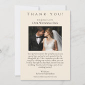 モダンエレガントCountry Western – 花 招待状 (正面)