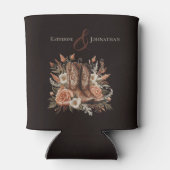 モダンエレガントCountry Western – 花 缶クーラー (裏面)