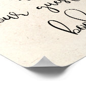 モダンエレガントGuest Bookのサインを結婚下さい ポスター (角)