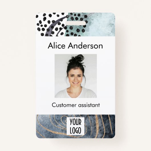 モダンエレガントIDバフェミニンッジ バッジ (正面)