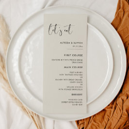 モダンエレガントLight Sage Green Let's 食べ結婚 s メニュー