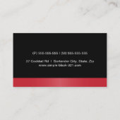 モダンエレガントMartiniカクテル 名刺 (裏面)