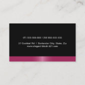 モダンエレガントMartiniカクテル 名刺 (裏面)