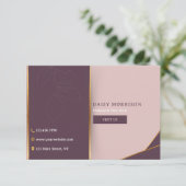 モダンエレガントPink Business Gift Certificate (スタンド正面)