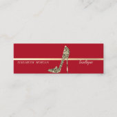 モダンエレガントRed Diamondsハイヒール スキニー名刺 (正面)