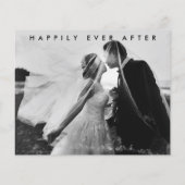 モダンエレガントScript結婚の写真 (裏面)