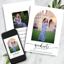 モダンエレガントScript Graduation Arch Photo