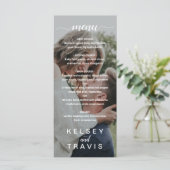 モダンエレガントScript Photo結婚's メニュー (スタンド正面)