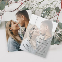 モダンエレガントScript Photo結婚's