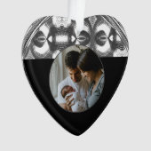 モダンエレガントScript Photo Gift Arch オーナメント (正面)