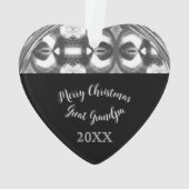 モダンエレガントScript Photo Gift Arch オーナメント (裏面)