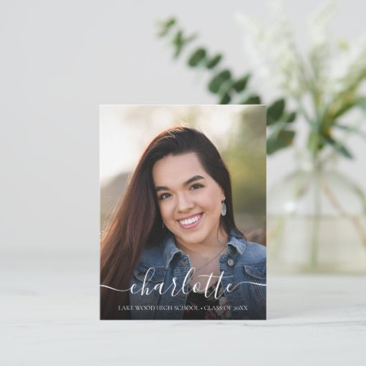 モダンエレガントScript Photo Gradation 招待状 (スタンド正面)