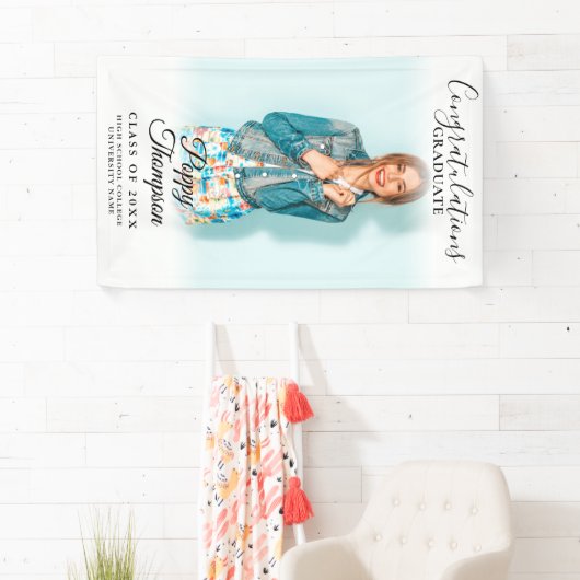 モダンエレガントScript Photo Gradation 横断幕 (インサイチュ)