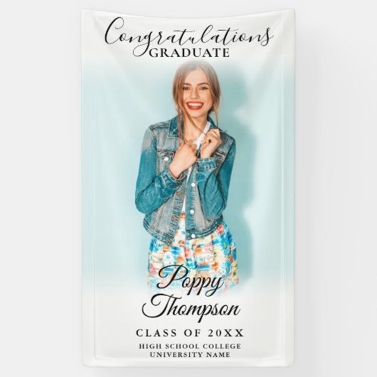 モダンエレガントScript Photo Gradation 横断幕 (縦)