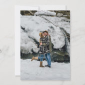 モダンエレガントScript Two Photo結婚's 招待状 (裏面)