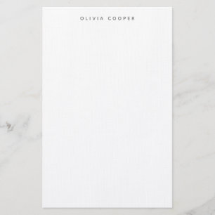 モダンエレガントSmokey Gray Personal Stationery 便箋
