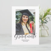 モダンエレガントStylist写真卒業 招待状 (スタンド正面)