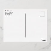 モダンエレガントTassel写真カスタム卒業 箔シーズンポストカード (裏面)