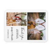 モダンエレガントThank You結婚's マグネット (横)