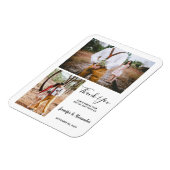 モダンエレガントThank You結婚's マグネット (左側)