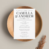 モダンエレガントTypeBlack and結婚 White メニュー