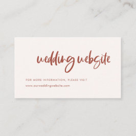 モダンエレガントWEBサ結婚イト エンクロージャーカード