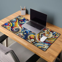 モダンエンジニアリングクール電子抽象芸術モダン デスクマット