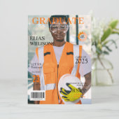 モダンエンジニアリング雑誌の卒業写真 招待状 (スタンド正面)