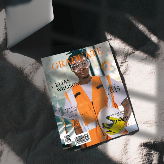 モダンエンジニアリング雑誌の卒業写真 招待状