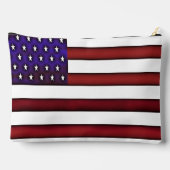 モダンエンボス米国国旗 アクセサリーポーチ (裏面)