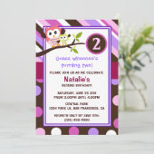 モダンオウルズの誕生日招待状 招待状 (スタンド正面)